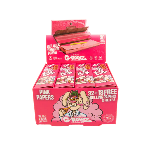 G-ROLLZ Cheech & Dr. Whisk3rz King Size Slim Papers + Tips (20 Per Box) - VIR Wholesale