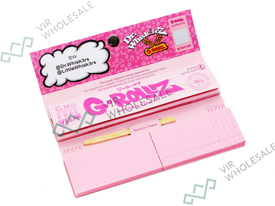 G - Rollz Cheech & Dr. Whisk3rz King Size Slim Papers + Tips - VIR Wholesale