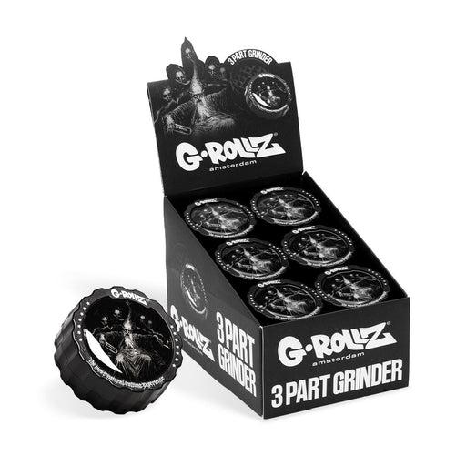 G-Rollz Collector 3-Part Grinder 53mm 'Wizard' (18pcs Display) - VIR Wholesale
