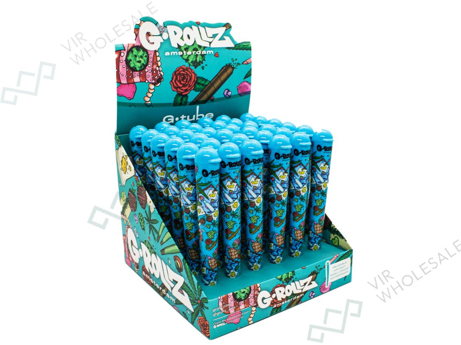 G Rollz Cone Holders - Picnic Design Blue (36pcs) - VIR Wholesale