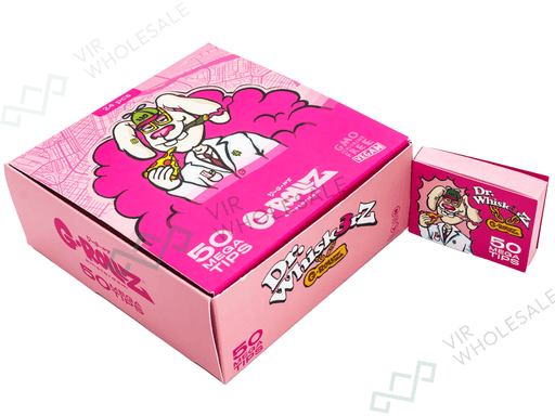 G - Rollz Dr. Whiskerz Pink Mega Tips – Full Display Box - VIR Wholesale