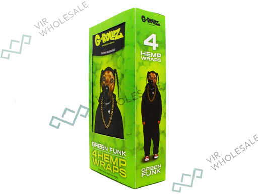 G - ROLLZ Hemp Wraps - 15 Per Box - 4 Per Pack - Green Funk - VIR Wholesale
