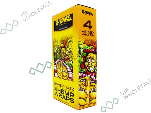 G - ROLLZ Hemp Wraps - 15 Per Box - 4 Per Pack - Honey Buzz - VIR Wholesale
