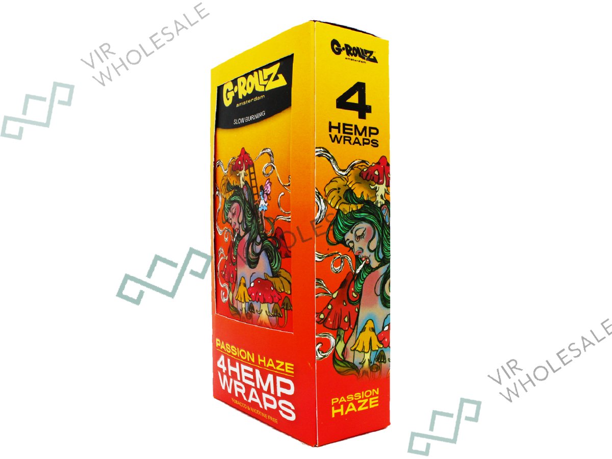 G-ROLLZ Hemp Wraps - 15 Per Box - 4 Per Pack - Flavor Fiesta - VIR