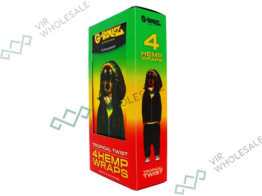 G - ROLLZ Hemp Wraps - 15 Per Box - 4 Per Pack - Tropical Twist - VIR Wholesale