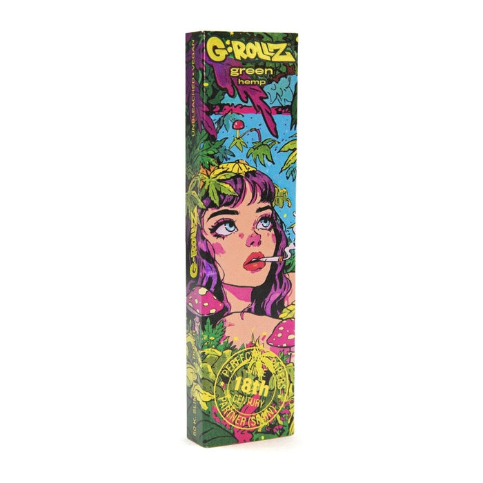G-Rollz 'Jungle' 50 King Size Green Papers + Tips (20 Booklets Display) - VIR Wholesale