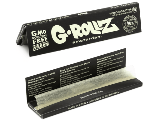 G - Rollz | Medicago Sativa Extra Thin - 50 KS Slim Papers (50 Booklets Display) - VIR Wholesale