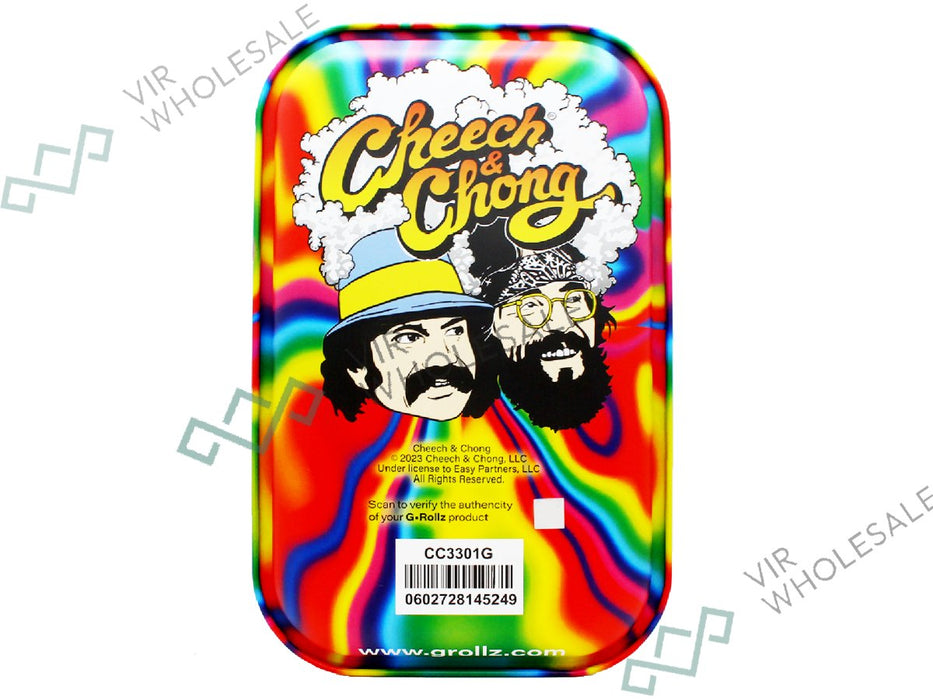 G - Rollz Medium Rolling Tray - Cheech & Chong - Trippy - VIR Wholesale