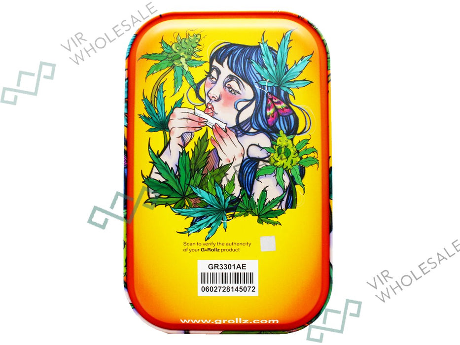 G - Rollz Medium Rolling Tray - Moth Lick - VIR Wholesale