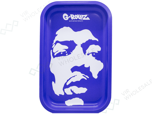 G - Rollz Medium Rolling Tray - Radio Days (Purple Haze) - VIR Wholesale