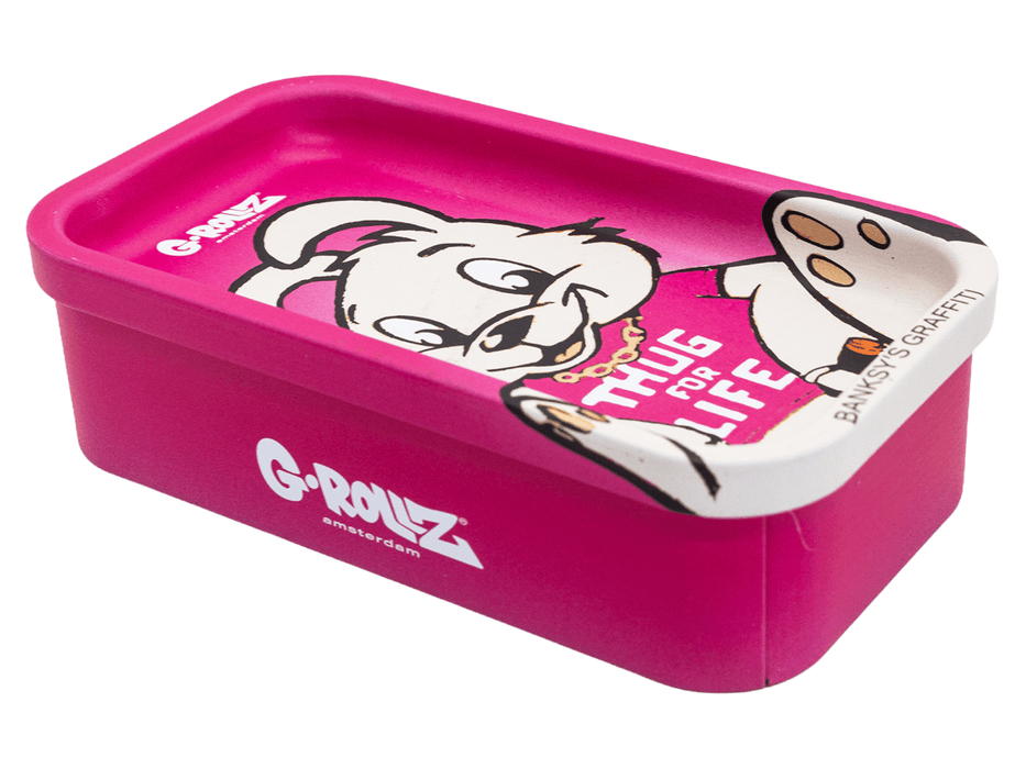 G - ROLLZ Mini Storage Box Tin with Tray Lid – 7 Unique Designs (12.3 x 7 x 3.2cm) - 15 Tins Per Box - VIR Wholesale