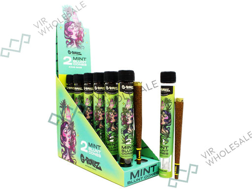 G - ROLLZ - Mint Flavour - Mint Blunt Cones - 12 Per Box - 2 Per Pack - Mint - VIR Wholesale
