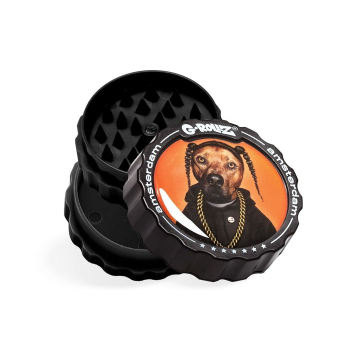 G-Rollz Pets Rock 3-Part Grinder 53mm ‘Rap’ (18pcs Display) - VIR Wholesale