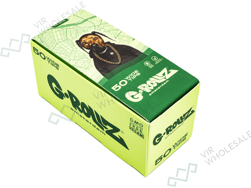 G - ROLLZ Pets Rock Wide Filter Tips (Green) - VIR Wholesale