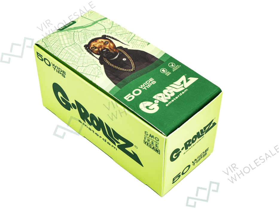 G - ROLLZ Pets Rock Wide Filter Tips (Green) - VIR Wholesale