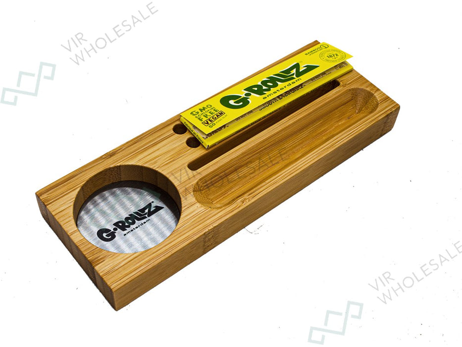 G - Rollz | Small Portable Bamboo Tray 20cm x7cm x 2cm - VIR Wholesale