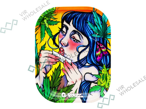 G - Rollz Small Rolling Tray - Moth Lick - VIR Wholesale