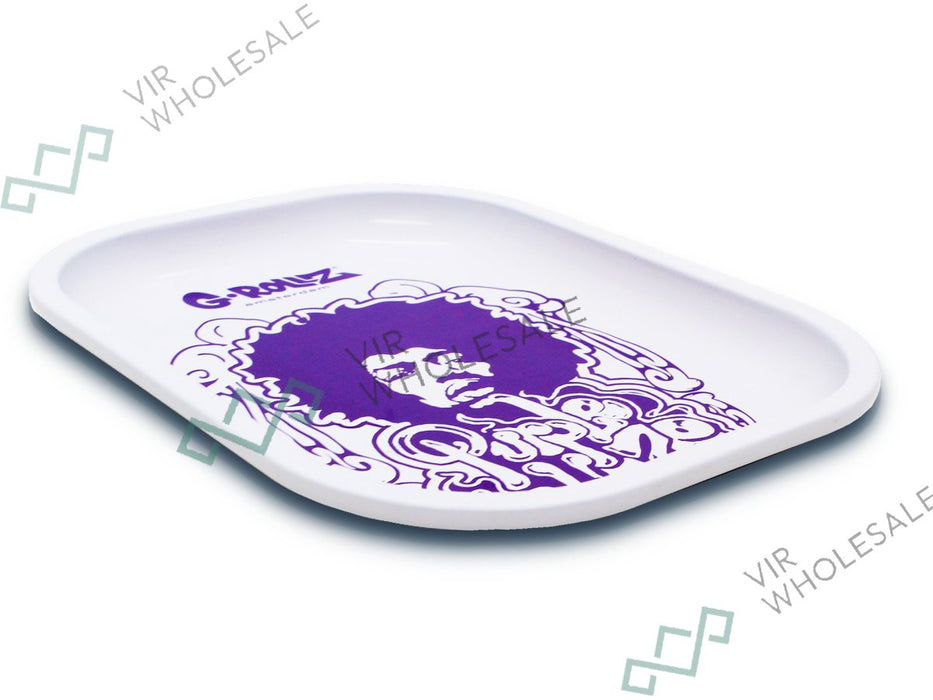 G - Rollz Small Rolling Tray - Purple Haze Jimi Hendrix - VIR Wholesale