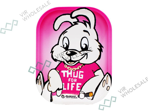 G - Rollz Small Rolling Tray - Thug For Life - VIR Wholesale