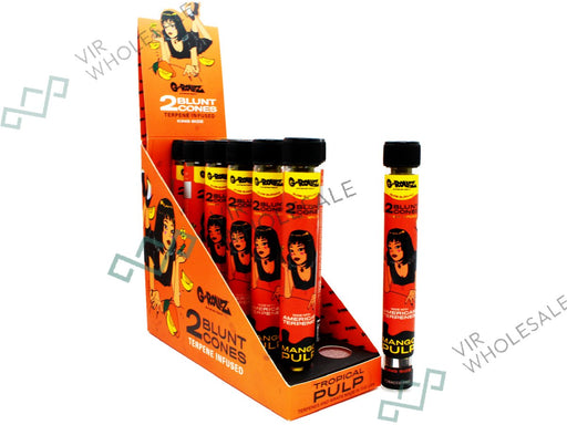 G - ROLLZ - Terpene Blunt Cones - 12 Per Box - 2 Per Pack - Tropical Pulp - VIR Wholesale