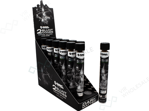 G-ROLLZ - Terpene Blunt Cones - 12 Tubes Per Box - 2 Cones Per Tube - Dark Matter - VIR Wholesale