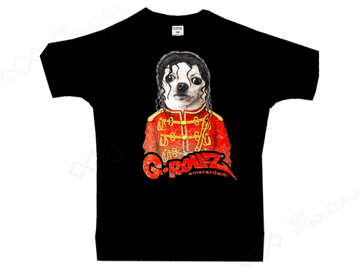 G - Rollz The Dog Black T-Shirt – XS, S, M, L, XL, - VIR Wholesale