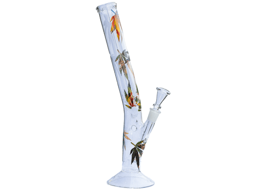 Glass Bong – Autumn Leaves Design (13 Inch) - VIR Wholesale