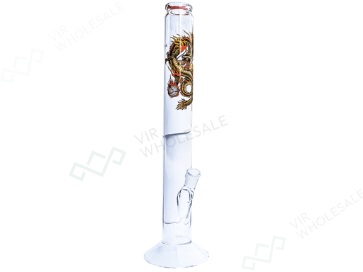 Glass Bong - Dragon Design 18” Straight - VIR Wholesale