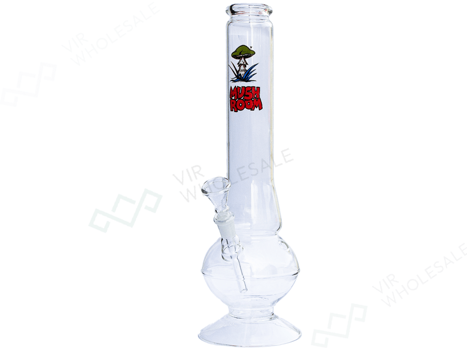 Glass Bong - Mushroom Design 14” Beaker - VIR Wholesale