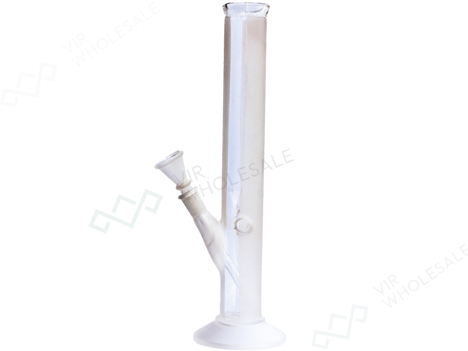 Glass Bong - Semi - Translucent 14” Straight - VIR Wholesale