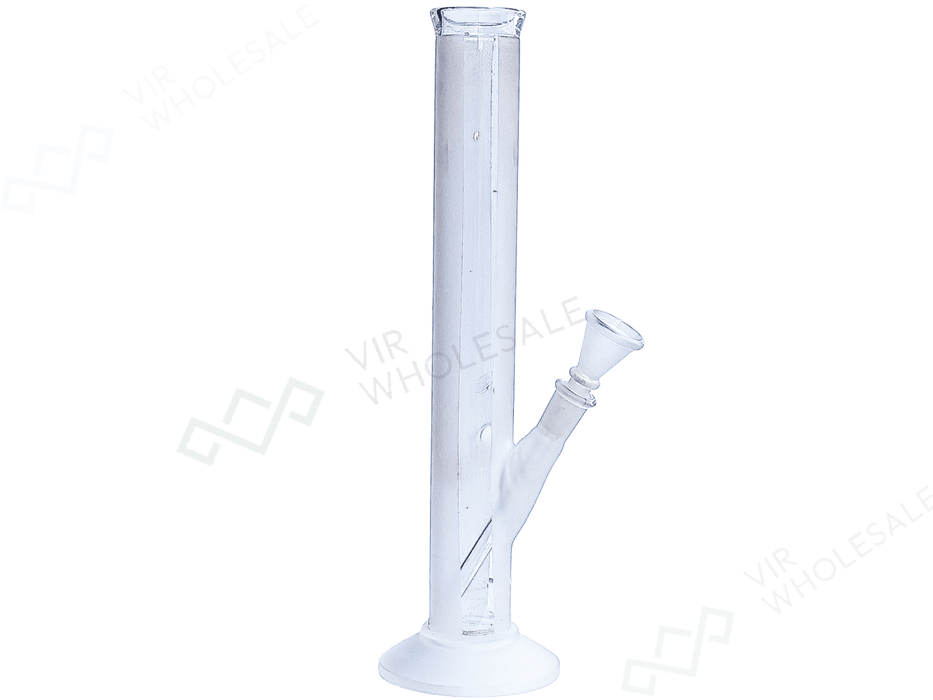 Glass Bong - Semi - Translucent 14” Straight - VIR Wholesale