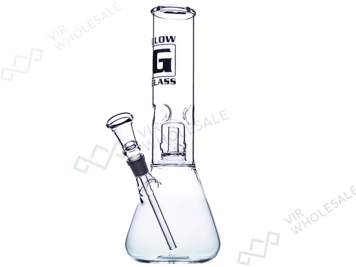 Glow Glass Biker Glass Bong – Model 2649, 28 cm, 14.5 mm, 50 mm - VIR Wholesale