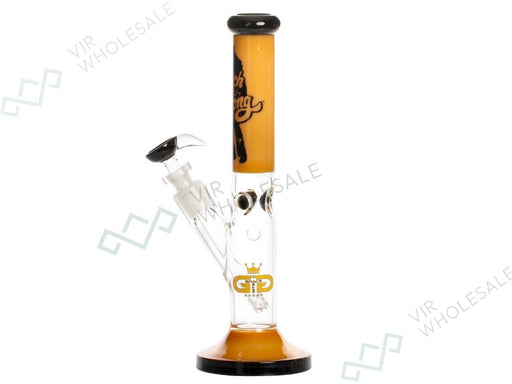 Grace Glass | Cheech & Chong 'Peace' - Straight Bong Amber H:30cm - Ø:38mm - SG:18.8mm - VIR Wholesale