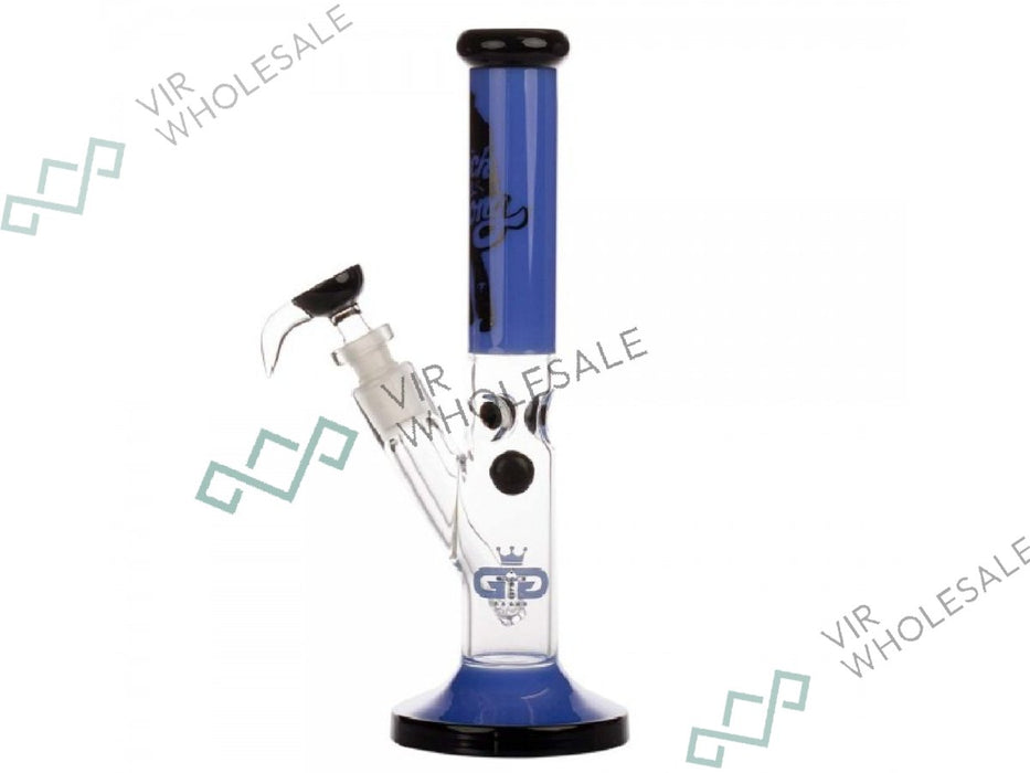 GRACE GLASS| Cheech & Chong 'Peace' - Straight Bong Blue H:30cm - Ø:38 ...