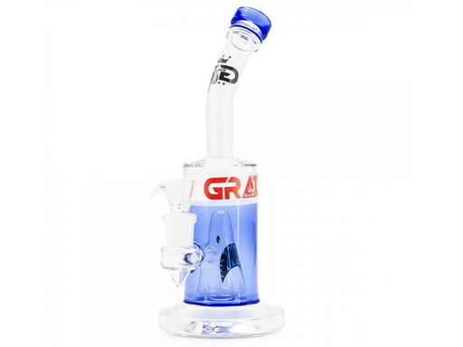 GRACE GLASS Shark Attack Bong – Ocean Blue (27cm) - VIR Wholesale