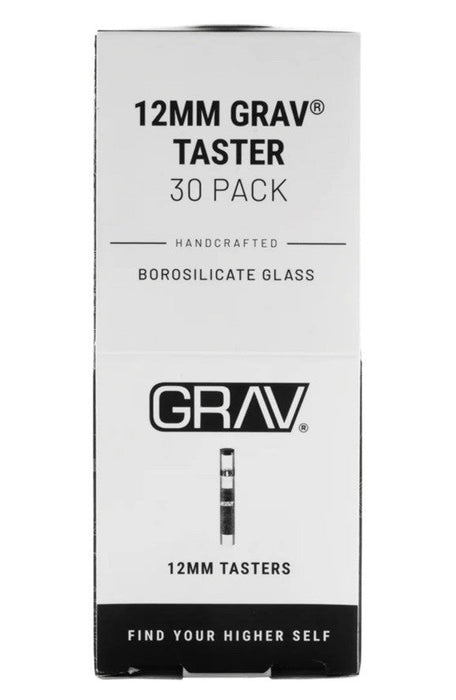 GRAV 12mm Clear Glass Taster with Cap – Pack of 30 or Single - VIR Wholesale