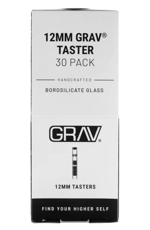 GRAV 12mm Clear Glass Taster with Cap – Pack of 30 or Single - VIR Wholesale