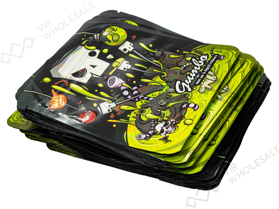 Gumbo Mylar Bags (3.5g) – (Pack of 50) - VIR Wholesale