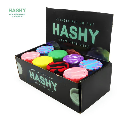Hashy Grinder Silicone Grinder – Singles / 24 Pack - VIR Wholesale