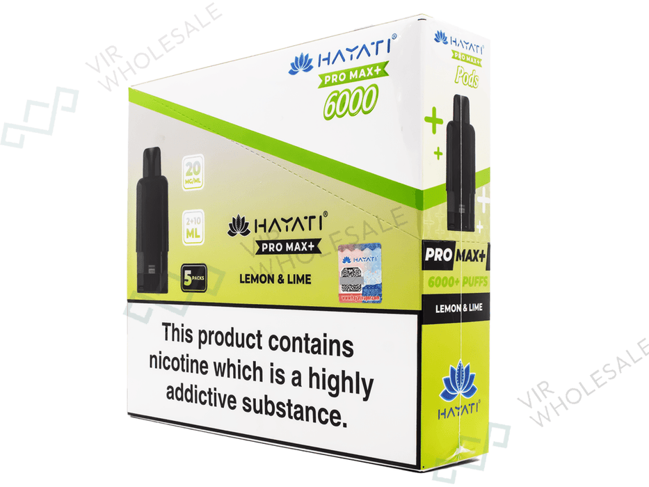 Hayati Pro Max Refill Pods – 6000 Puffs - 5 Per Box - VIR Wholesale