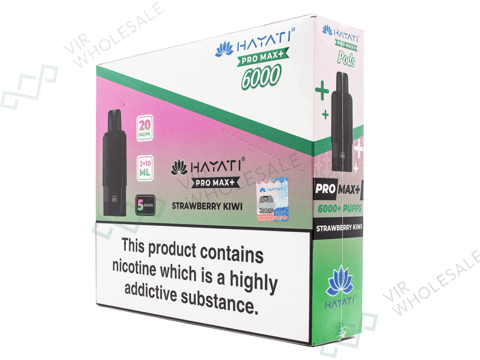 Hayati Pro Max Refill Pods – 6000 Puffs - 5 Per Box - VIR Wholesale