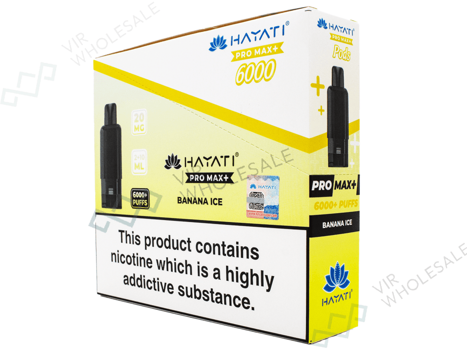 Hayati Pro Max Refill Pods – 6000 Puffs - 5 per Box - VIR Wholesale