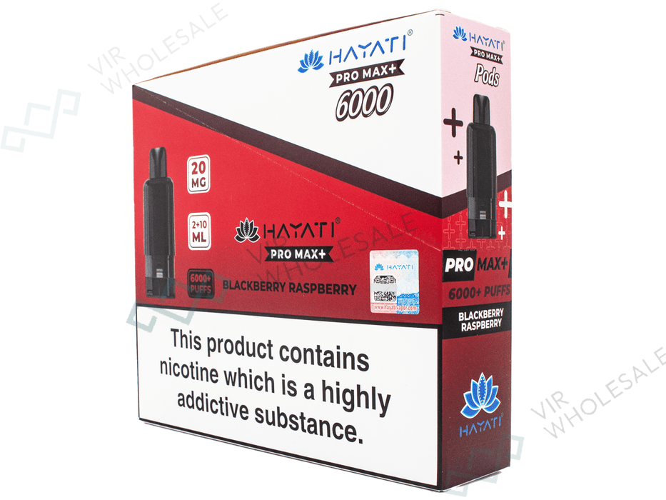 Hayati Pro Max Refill Pods – 6000 Puffs - 5 per Box - VIR Wholesale