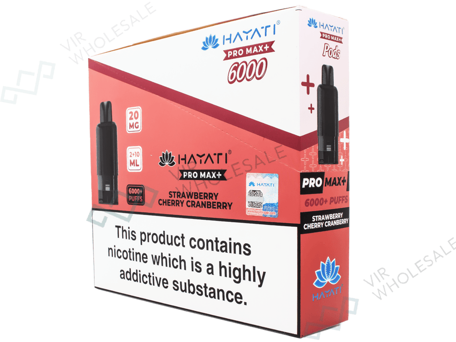 Hayati Pro Max Refill Pods – 6000 Puffs - 5 per Box - VIR Wholesale