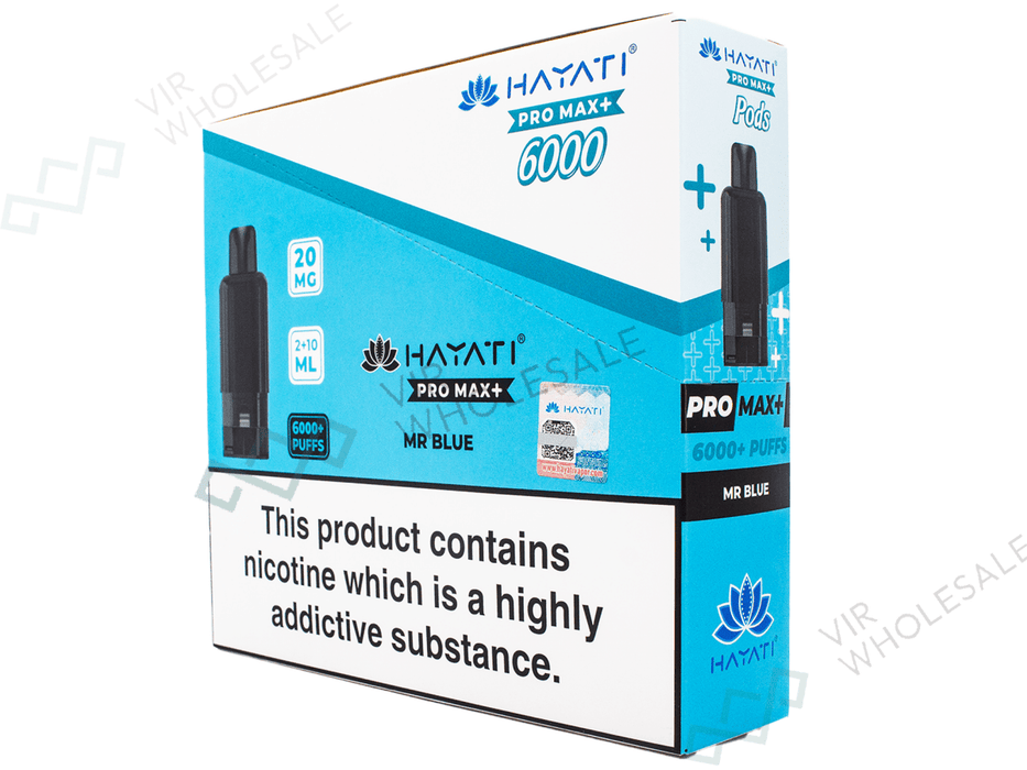 Hayati Pro Max Refill Pods – 6000 Puffs - 5 per Box - VIR Wholesale