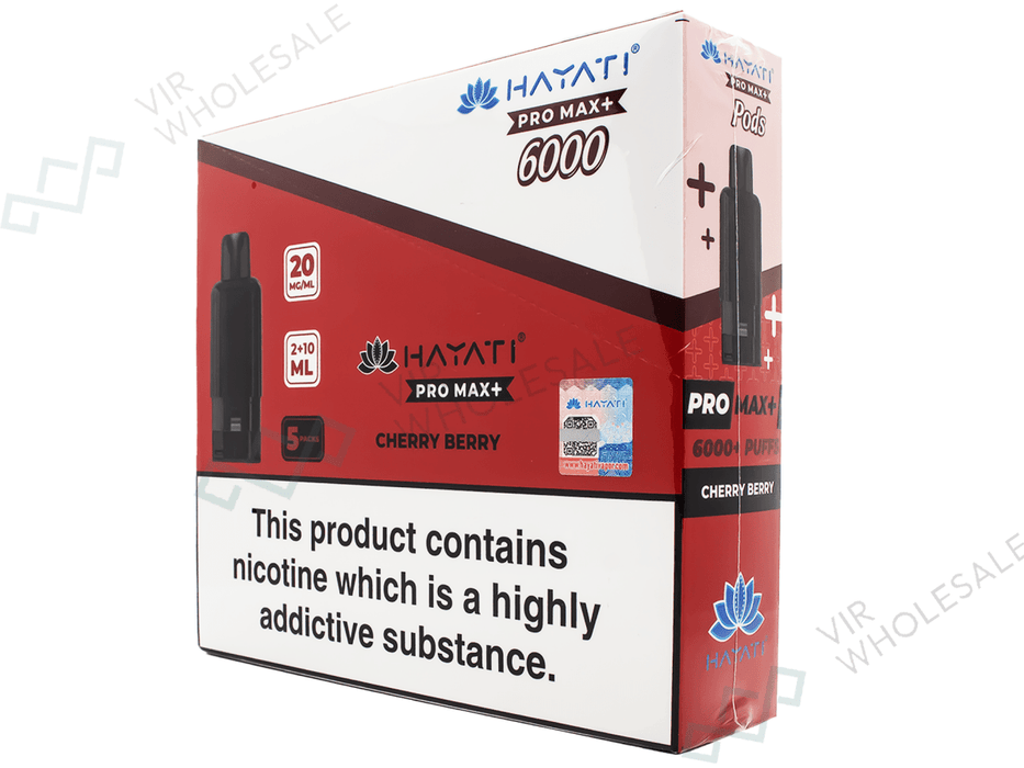 Hayati Pro Max Refill Pods – 6000 Puffs - 5 Per Box - VIR Wholesale