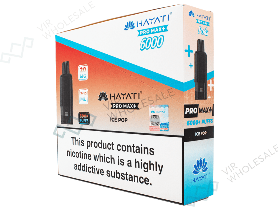 Hayati Pro Max Refill Pods – 6000 Puffs - 5 per Box - VIR Wholesale