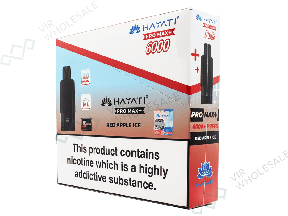Hayati Pro Max Refill Pods – 6000 Puffs - 5 Per Box - VIR Wholesale