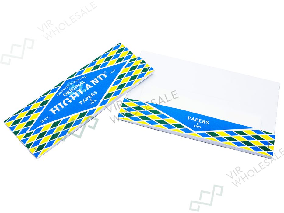 Highland Original Papers + Tips – 24 per Box - VIR Wholesale