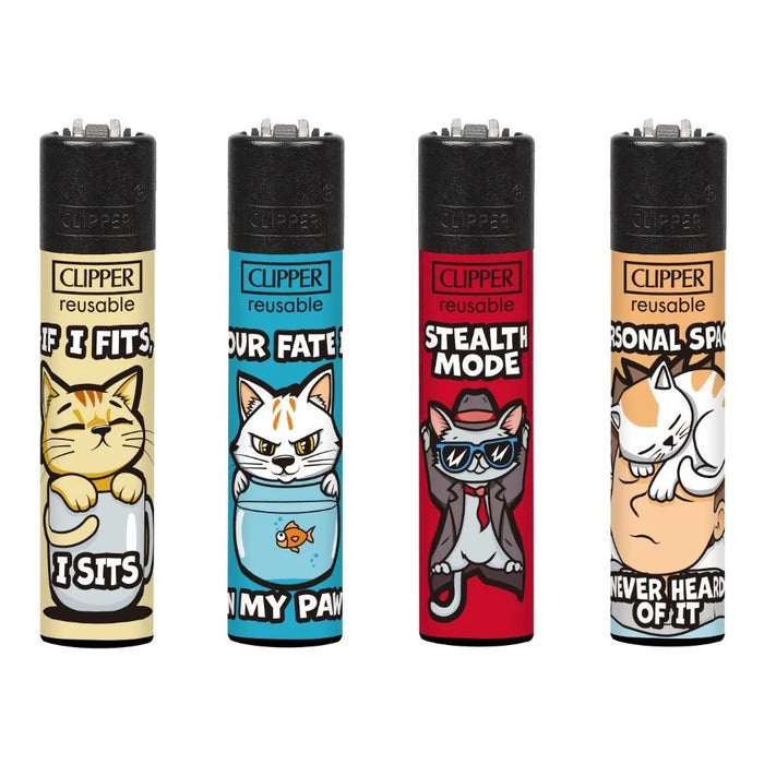 Clipper Classic Large Lighter FURRY REBELS x 48